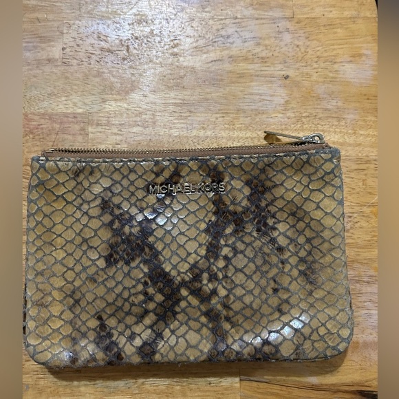 Michael Kors SnakeSkin Clutch 3 Pattern Pouch - Picture 1 of 15